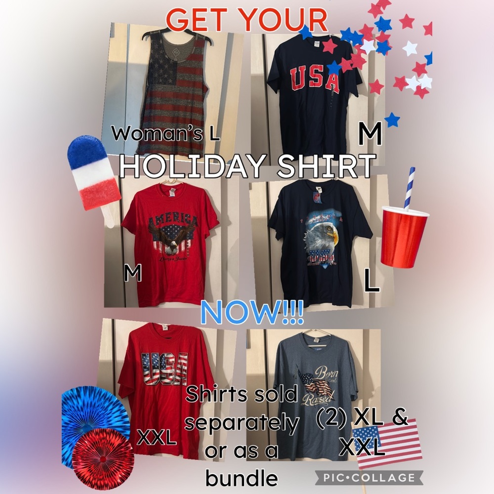 USA Themed Holiday Shirt Collection